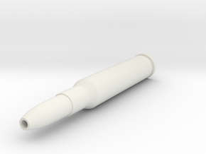 Bullet Pen in White Natural Versatile Plastic