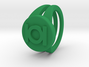 Green lantern ring in Green Processed Versatile Plastic