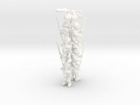 Goblin Spearman Squad in White Processed Versatile Plastic