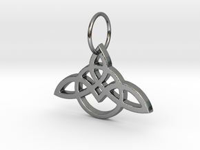 Celtic Knot Pendant in Fine Detail Polished Silver