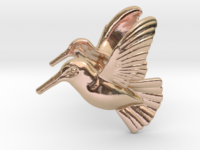 Hummingbird Earrings in 14k Rose Gold Plated Brass