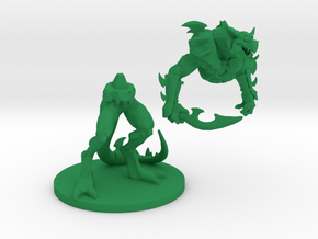 Gagoism™ "Lizard Warrior" in Green Processed Versatile Plastic