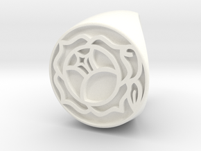 Utena Ring Size 5 in White Processed Versatile Plastic