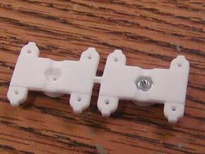 Tall Centered Bolster for Walthers LW 3 axle truck in White Natural Versatile Plastic
