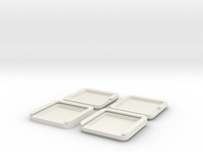 Square Foundation Compact by OCDservicesph in White Natural Versatile Plastic