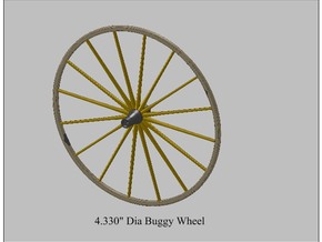 9th Scale Surrey Front Wheel in White Processed Versatile Plastic