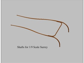 9th Scale Surrey Shafts in Tan Fine Detail Plastic