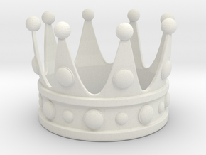 Animal King Crown in White Natural Versatile Plastic