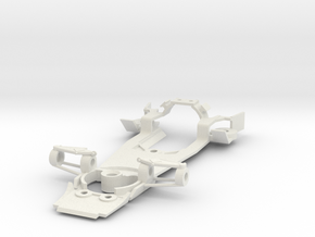 Mclaren M23 Scalextric conversion chassis in White Natural Versatile Plastic