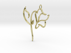 Dreamy Flower in 18k Gold Plated Brass