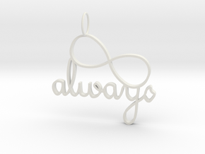 Always Infinity in White Natural Versatile Plastic