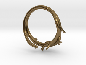 Thorn Ring in Polished Bronze: 5 / 49