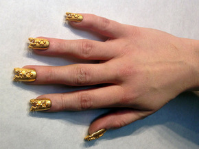 New Element Nails** in Polished Brass