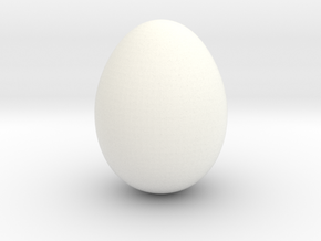 Serama Egg in White Processed Versatile Plastic