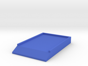 Bottom Board 1/8 scale in Blue Processed Versatile Plastic
