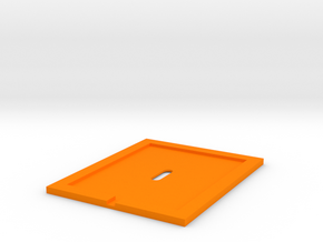 Inner Cover 1/8 scale in Orange Processed Versatile Plastic