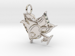 Vibrant Flower - Small in Rhodium Plated Brass