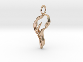 Elegant Leaf - Small in 14k Rose Gold Plated Brass