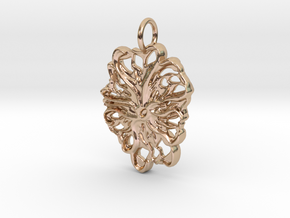 Exuberant Flower - Small in 14k Rose Gold Plated Brass