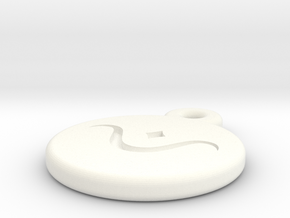 Chosen Pendant Version 2 in White Processed Versatile Plastic