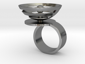 Orbit: US SIZE 6.5 in Polished Silver