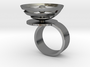 Orbit: SIZE 8.5 in Polished Silver