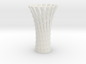 Vase Chinese Spiral in White Natural Versatile Plastic