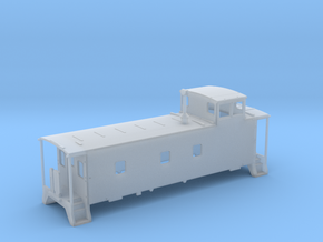 HO scale DRGW 01469-  caboose  in Tan Fine Detail Plastic