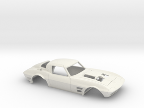 1/8 Corvette Grand Sport 1964 in White Natural Versatile Plastic