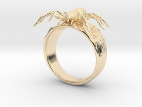 Spider Ring in 14k Gold Plated Brass