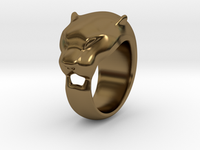 Panther Ring Size - 7,5 in Polished Bronze