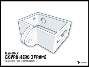 GoPro Hero 3 Frame in White Natural Versatile Plastic
