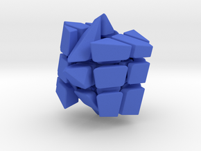 Spectre Cube in Blue Processed Versatile Plastic