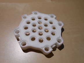 LEGO®-compatible gearbox cap in White Natural Versatile Plastic