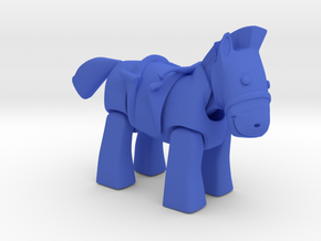 Ze' Pilo .  Cavalo . Horse in Blue Processed Versatile Plastic
