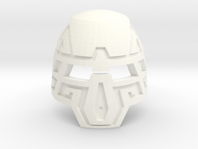 Kanohi Arata - Mask of Durability in White Processed Versatile Plastic