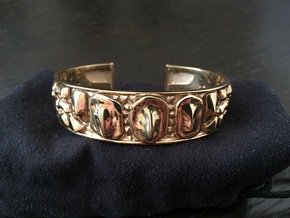 Dragon Hide 16 cm bracelet in 18k Gold Plated Brass