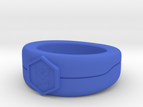 Team Mystic ring size 10 in Blue Processed Versatile Plastic