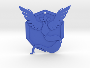 Team Mystic Badge 4in in Blue Processed Versatile Plastic