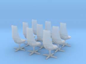 TOS Chair 1:32 - 8+1 for Bridge Model in Tan Fine Detail Plastic