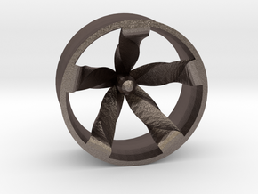 Mc'wheel in Polished Bronzed Silver Steel