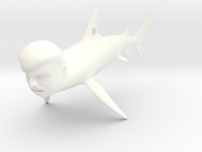 The Donald Shark - Small in White Processed Versatile Plastic