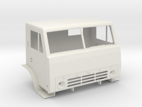 1:10 Kamaz 6x6 truck cab in White Natural Versatile Plastic