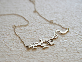 River Necklace Rotterdam in Natural Silver