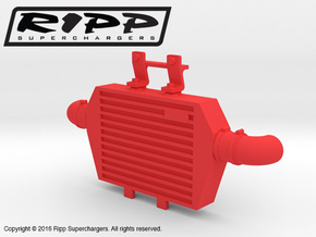 RS10001 Ripp Intercooler JK - RED in Red Processed Versatile Plastic