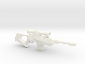 Plasmoid Sniper Rifle in White Processed Versatile Plastic