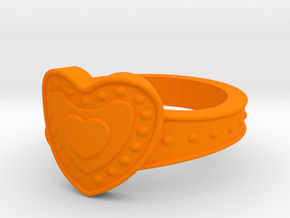 rings03 in Orange Processed Versatile Plastic