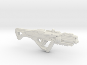 1:6th Scale 'Falcor' Assault Rifle 132mm Length in White Natural Versatile Plastic