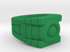 Size 9 Green Lantern Ring in Green Processed Versatile Plastic