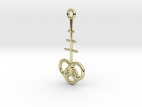 Interlocking rings earring in 18k Gold